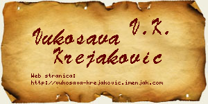 Vukosava Krejaković vizit kartica